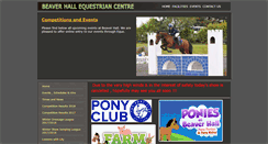 Desktop Screenshot of beaverhall.co.uk