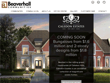 Tablet Screenshot of beaverhall.com